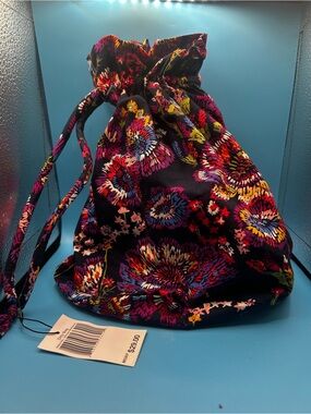 Vera Bradley ditty bag nwt moonlight wildflowers